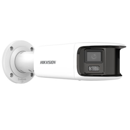 Camera IP 8MP Hikvision DS-2CD2T87G2P-LSU-SL-4mm, ColorVu, panoramic 180°, lumina alba 40m, Audio [2]