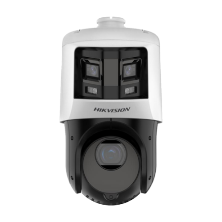 Camere IP PTZ - Camera IP PTZ 6MP Hikvision DS-2SE4C225MWG-E26F0, TandemVu DarkFighter ColorVu, lentile 2.8mm + 4.8–120mm, zoom optic 25X, IR 100m, WL 30m, Alarma, PoE+