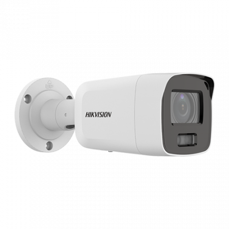 Camere IP Exterior - Camera supraveghere exterior IP 4K ColorVu 8MP, lentila 2.8mm, Audio, lumina alba 40m Hikvision DS-2CD2087G2-LU-2.8mm