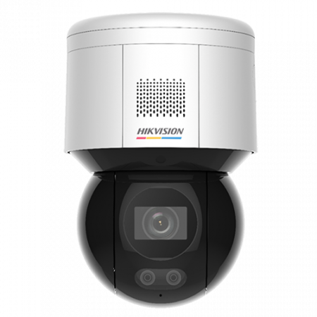 Camere Supraveghere IP - Camera supraveghere exterior IP ColorVu PT, 4 MP, lentila 4mm, WL 30m, Audio, Alarma, PoE, IP66 - Hikvision DS-2DE3A400BW-DE(F1)(T5)