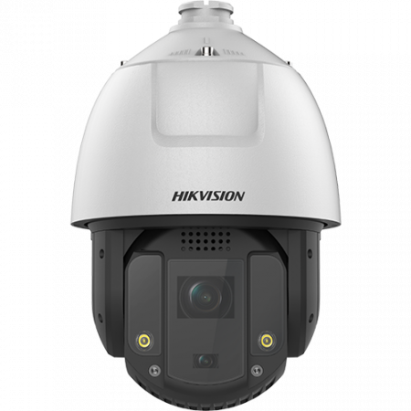 Camere IP Exterior - Camera supraveghere exterior IP PTZ AcuSense, DarkFighter 4MP, lentila 4mm & 4.5-112.5mm, 25X, IR 200m, WL 30m, Audio, Alarma, PoE, IP66, IK10 - Hikvision DS-2DE7S425MW-AEB(F1)(S5)