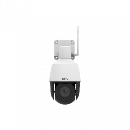 Camere IP Speed Dome - Camera supraveghere exterior PTZ IP 2MP, Zoom optic 4X, IR 50 metri, AutoTracking, Audio, Wi-Fi, IP66 - UNV IPC6312LR-AX4W-VG