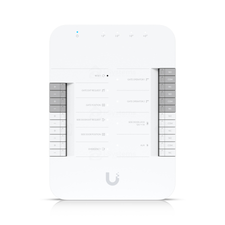 Centrale Control Acces - Centrala Control Acces UniFi UA-Hub-Gate – Hub Poarta Auto si Usa Pietonala cu Switch Gigabit 5 Porturi, PoE++ In / 4x PoE+ Out, 6.000 Utilizatori | Sisteme Acces Parking, Complexe Rezidentiale si Per