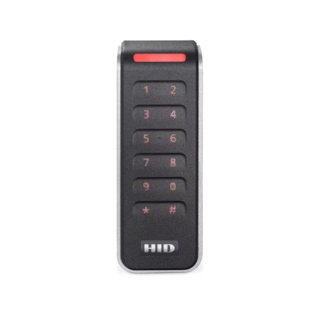 Cititor de proximitate HID Signo Reader 20K cu tastatura, RFID/NFC + BLE, OSDP Secure Channel, iCLASS/Seos/DESFire/Prox, 12Vdc, IP65 [1]