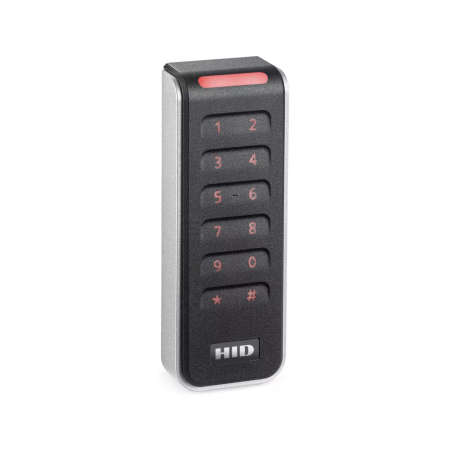 Cititoare Stand Alone - Cititor de proximitate HID Signo Reader 20K cu tastatura, RFID/NFC + BLE, OSDP Secure Channel, iCLASS/Seos/DESFire/Prox, 12Vdc, IP65