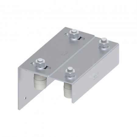 Automatizari Porti Culisante - Ghidaj superior reglabil cu 4 role si placa de fixare FAC Cod 223L, D40mm, 0-110mm