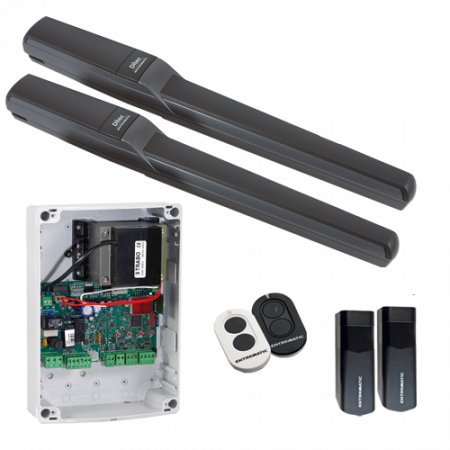 Kit-uri Porti Batante - Kit automatizare poarta batanta Ditec DITPWR35HLE, 3.5m/canat, 600Kg/poarta, 24Vdc