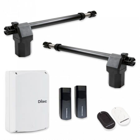 Kit-uri Porti Batante - Kit automatizare poarta batanta Ditec DITS35LS, 3.5m/canat, 400Kg/poarta, 230Vac