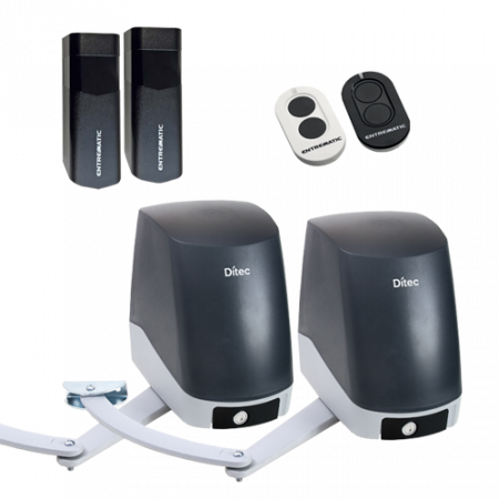 Kit-uri Porti Batante - Kit automatizare poarta batanta Ditec DOITFCLS, 2.3m/canat, 300Kg/poarta, 24Vdc