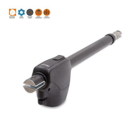 Kit automatizare porti batante Roger Technology MONOS4 brushless, 4m/canat, 450 kg, trafic intensiv, 24V DC [3]