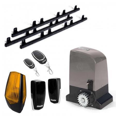 Kit-uri Porti Culisante - Kit automatizare poarta culisanta Motorline BRAVO500-KIT, 7m/canat, 500Kg/poarta, 230Vac