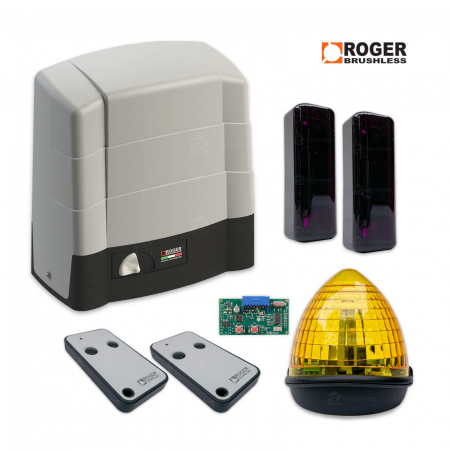 Kit-uri Porti Culisante - Kit automatizare poarta culisanta Roger Technology BG30/2204, 2200Kg, 36V brushless