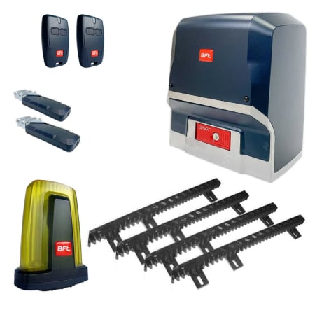 Kit-uri Porti Culisante - Kit automatizare porti culisante, Bft Ares Ultra BT-A1000, 1000Kg/poarta, 4m cremaliera, 24V
