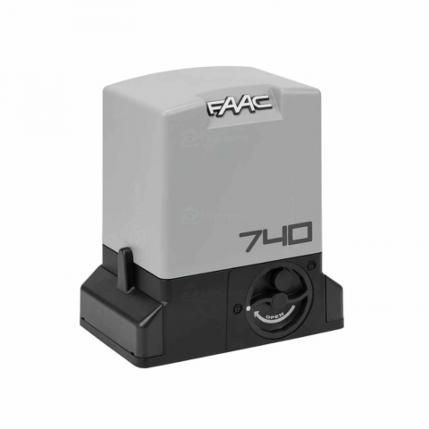 Kit automatizare poarta culisanta FAAC 740 E Z16, 15m/canat, 500Kg, 230V AC [2]