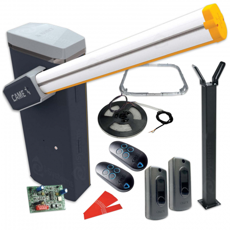 Kit-uri Bariere Auto - Kit bariera acces auto Came Gard GT8, brat 6m, utilizare intensiva, 3mil cicluri, 24Vdc
