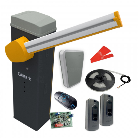 Kit-uri Bariere Auto - Kit bariera acces auto Came Gard LS4 FULL, brat 3.8m, utilizare intensiva, 1.5 mil. cicluri, 300 cicluri/h, 24Vdc