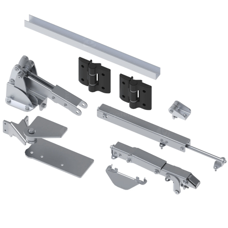 Sisteme Feronerie Bi-Folding - Kit feronerie poarta articulata Bi-Fold FAC KC7201.160, 180 grade,  gol max. 4m