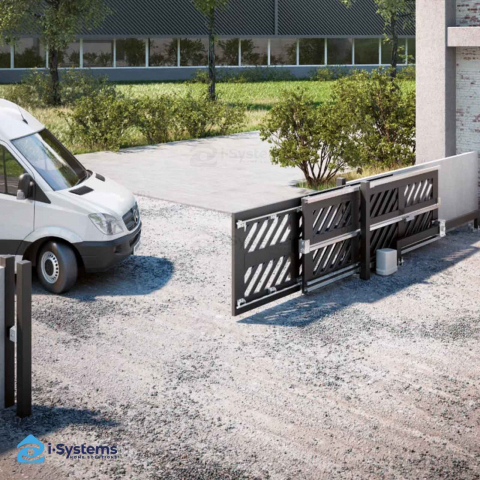 Kit feronerie poarta telescopica autoportanta in 2 foi FAC KD2150.100, 8m, 900Kg [2]