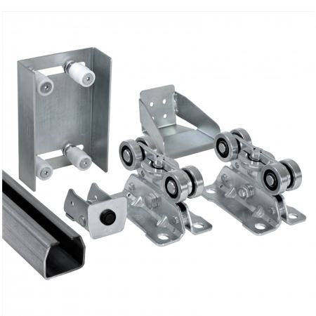 Kit-uri Feronerie Autoportante - Kit poarta autoportanta FAC Italia seria 900, deschidere 5m gol util, greutate 400Kg, lungime poarta 7.5m