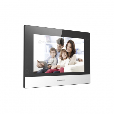 Kit videointerfon IP pe 2 fire Hikvision DS-KIS702, 1 familie, 2MP, monitor 7 inch [2]