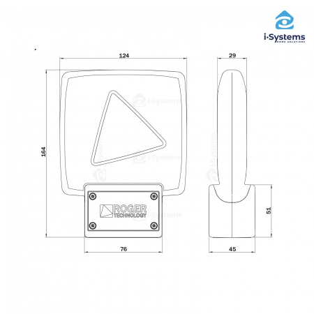Lampa semnalizare Roger Technology FIFTHY/24 LED, IP55, 24V [3]