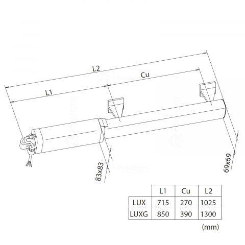 Motor hidraulic automatizare porti batante BFT LUX MB, 2.3m/canat, 300Kg, 230V AC [2]