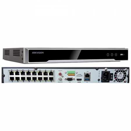 NVR Hikvision DS-7616NI-K2-16P, 16 canale, 12MP Ultra HD rezolutie 4K + 16 porturi PoE [2]