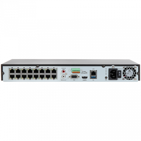 NVR Hikvision DS-7616NI-K2-16P, 16 canale, 12MP Ultra HD rezolutie 4K + 16 porturi PoE [1]