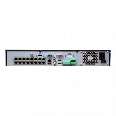 NVR Hikvision DS-7732NXI-I4-16P-S, 32 canale, 12MP 4K + 16 porturi PoE, AcuSense 'Deep Learning', alarma, H.265+ [1]