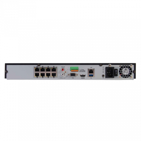 NVR Hikvision DS-7608NXI-I2-8P-S, 8 canale, 12MP 4K, AcuSense 'Deep Learning', alarma, H.265+ [1]