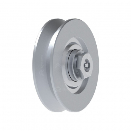 Accesorii Feronerie Culisante - Rola zincata aplicata cu rulment FAC Cod 301 profil V, D60mm, pentru poarta culisanta
