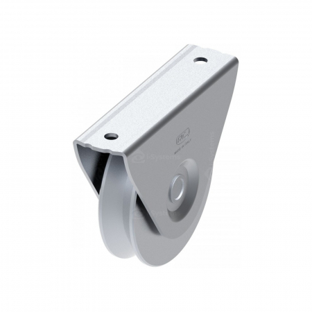 Accesorii Feronerie Culisante - Rola zincata aplicata cu rulment FAC Cod 101.60 profil V, D60mm, pentru poarta culisanta