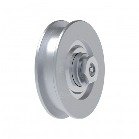 Accesorii Feronerie Culisante - Rola zincata aplicata cu rulment FAC Cod 303/16 profil U, D75mm, pentru poarta culisanta