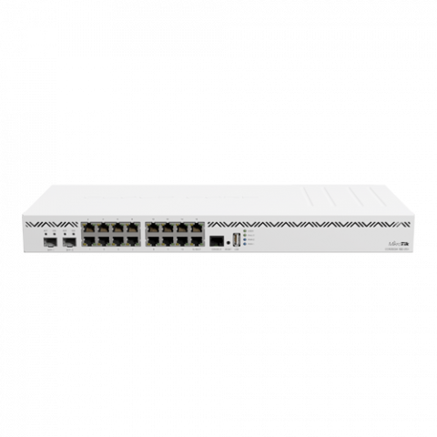Routere Wireless & LAN - Router Cloud Core MikroTik CCR2004-16G-2S+, 16 x Gigabit, 2 x SFP+, RouterOS L6, 1U, Enterprise
