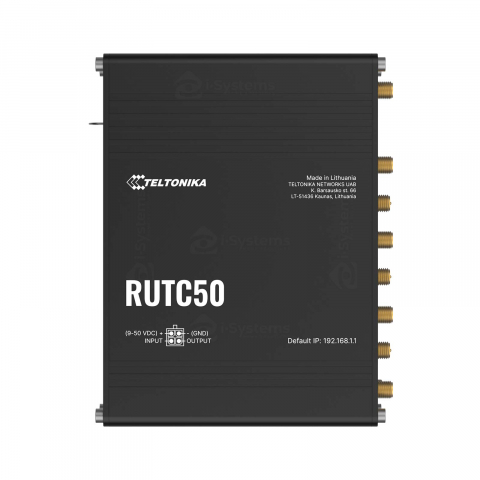 Router industrial 5G Teltonika RUTC50, Wi-Fi 6, eSIM, VPN, RMS, dual band, 3.4 Gbps, MU-MIMO, IoT [1]