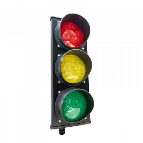 Accesorii Bariere Auto - Semafor Rosu/Verde/Galben HTC TLHTC3-220, 3 lumini LED, 230 V, diametru 124 mm