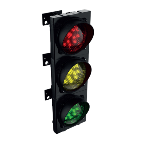 Accesorii Bariere Auto - Semafor Industrial LED Stagnoli Apollo Plast ASFGRV230 – 3 Culori (Rosu/Galben/Verde), 230V AC, 36 LED-uri, IP66, -30°C ~ +70°C, Made in Italy | Control Trafic Auto, Acces si Bariere