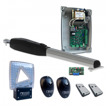 Kit-uri Porti Batante - Semikit automatizare poarta batanta Roger Technology Semikit SMARTY 7, 7m/canat, 500Kg, 230V