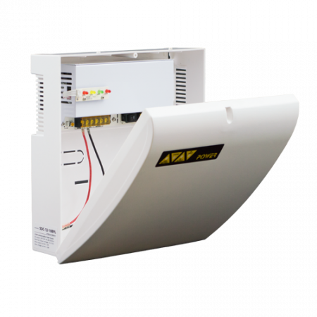 Supraveghere Video - Sursa de alimentare SDC-12-10BPL, 12V/10A, back-up in cabinet de plastic