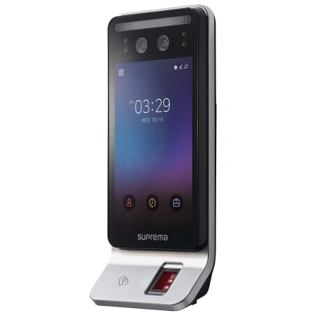 Sisteme Control Acces & Pontaj - Terminal biometric multimodal Suprema FaceStation F2 FSF2-ODB, recunoastere faciala AI <0.5 s, RFID, NFC, BLE, 100.000 utilizatori, IP65
