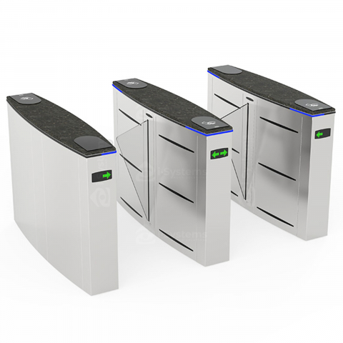 Turnicheti si Porti Acces - Turnichet poarta rapida speed-gate CAME Ozak HG 01, retractabila, bidirectionala, aripi din sticla securizata