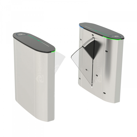 Turnichet poarta rapida speed-gate CAME Ozak HG 02 GL DP, bidirectionala, retractabila, 1 pasaj de trecere, aripi din sticla securizata [1]