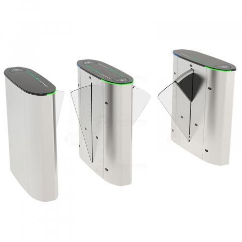 Turnicheti si Porti Acces - Turnichet poarta rapida speed-gate CAME Ozak HG 02 GL, retractabila, bidirectionala, aripi din sticla securizata