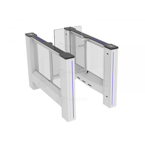 Turnichet poarta rapida glisanta speed-gate CAME Ozak PG 03 55, retractabila, aripi din sticla securizata, pasaj trecere de la 55cm [3]