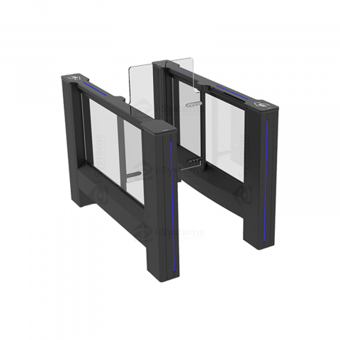 Turnichet poarta rapida glisanta speed-gate CAME Ozak PG 03 55, retractabila, aripi din sticla securizata, pasaj trecere de la 55cm [5]