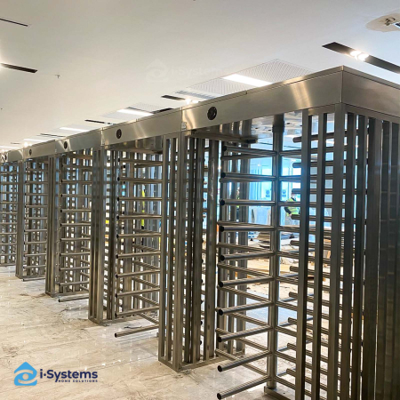 Turnichet vertical full-height TANSA LTF 113, 3 brate 120°, inox AISI 304/316, bidirectional, fail-safe, pasaj 560 mm, MCBF 5.000.000, ~20 persoane/min [3]