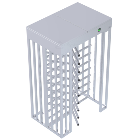 Turnichet vertical full-height TANSA LTF 113, 3 brate 120°, inox AISI 304/316, bidirectional, fail-safe, pasaj 560 mm, MCBF 5.000.000, ~20 persoane/min [7]