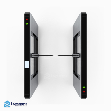 Turnichet poarta batanta speed gate TANSA Vision EDGE, MCBF 10 mil. Cicluri, 0.7sec deschidere, motor BLDC 24V, aripi 10mm sticla securizata [9]
