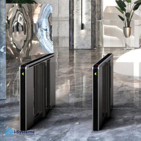 Turnichet poarta batanta speed gate TANSA Vision EDGE, MCBF 10 mil. Cicluri, 0.7sec deschidere, motor BLDC 24V, aripi 10mm sticla securizata [10]