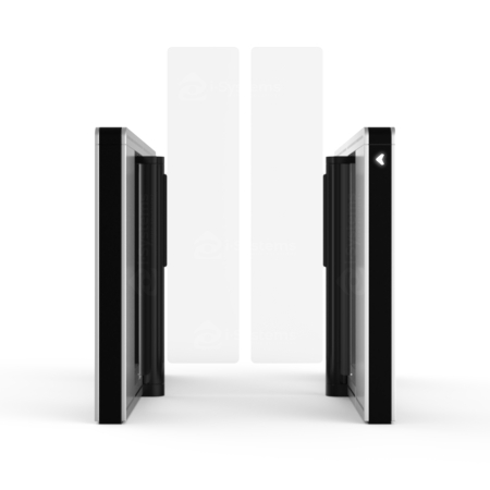 Turnichet poarta batanta speed gate TANSA Vision EDGE, MCBF 10 mil. Cicluri, 0.7sec deschidere, motor BLDC 24V, aripi 10mm sticla securizata [7]